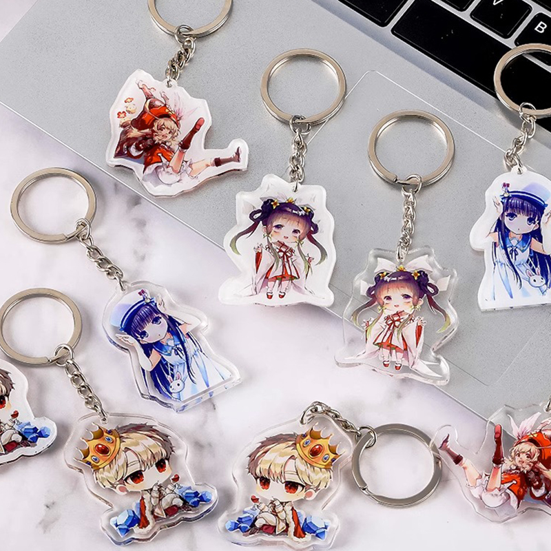 Made keychains using acrylic keychain blanks, and used a